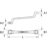 Ks Tools 517.0809 Tweezijdige ringsleutel