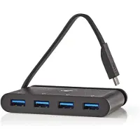 Nedis TCARF200BK Hub d'interface Noir (TCARF200BK)