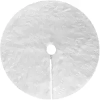 INF Tapis de sapin de Noël Blanc 122 cm