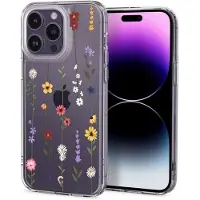 Spigen Cecile Iphone 14 Pro Max Jardin De Fleurs (Apple iPhone 14 Pro Max), Coque pour téléphone portable, Transparent