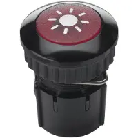 Grothe Bouton de sonnette alu rt UP rnd m.Bel 13mm