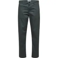 Selected Pantalon chino 'New Miles' gris basalte