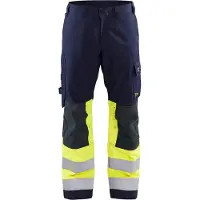 Blakläder Pantalon de travail multi-normes, bleu marine / jaune, taille de confection 56 (48, 50, 56, XL)