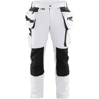 Blakläder 1079 Pantalon De Travail Pour Peintre/plâtrier Avec Stretch 4 Directions - Blanc/gris Foncé - 54 (XL)