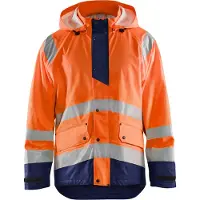 Blakläder Veste de pluie haute visibilité 4323 2000 Level 1 haute visibilité en plusieurs couleurs, couleur:orange/bleu marine, taille:M