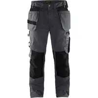 Blakläder Pantalon de travail artisan - 1555 - Gris moyen / Noir - 42 - Jambes standards