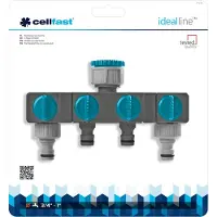 Cellfast Distributeur 4 Sorties Arrosage Simultané Et Polyvalent -