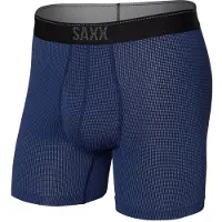 Saxx Quest Fly Boxers Bleu S Homme