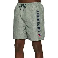 Superdry Code Applque 19inch Swimming Shorts Gris S Homme
