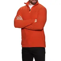 Protest Pull de Ski Protest Men Perfecto 1/4 Zip Top Orange Fire-S