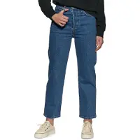 Levi's Jean 'Ribcage Straight Ankle' bleu denim
