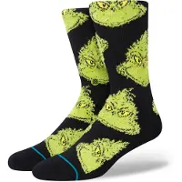 Stance Chaussettes 'Mean One' jaune / vert fluo / noir