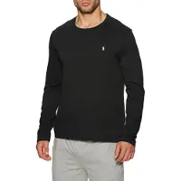 Ralph Lauren Pyjama long noir / blanc