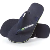 Havaianas Claquettes / Tongs 'Brasil' bleu marine