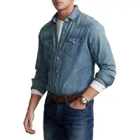 Ralph Lauren Chemise bleu denim