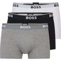 BOSS Boxers 'Power' gris chiné / noir / blanc