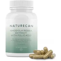 Naturecan Extrait de rhodiola rosea avec acide folique