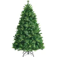 Coast Crayon pour sapin de Noël - Avec neige, 350 LED et 641 branches - 225 cm - PVC/métal - Vert/Blanc chaud
