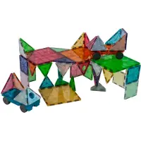 Magna-Tiles MAGNA TILES - Set de 50 pièces "Grand Prix" avec couleurs mates