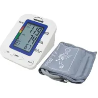 Silvercloud Elektronisches Blutdruckmessgerät MB23 mit LCD-Bildschirm, Sprachwarnung, Herzfrequenzan