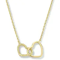 Marie-Celeste Celeste Halskette Herzen 40 - 42 - 44 cm - Gold, (Or jaune 14 carats)