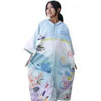 Oceanarium Napoleon With Clips Poncho Bleu