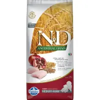 N&D Ancestral Grain Dog N&D Ancestral Grain Chicken & Pomegranate Medium & Maxi Puppy - Poulet, Grenade & Céréales pour chiots de tailles moyennes et grandes - 12 kg