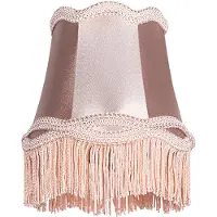 QAZQA Abat-jour à pince en tissu rose 12 cm - Granny