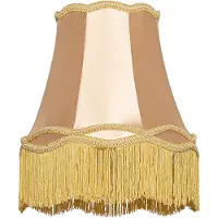QAZQA Abat-jour en tissu doré 30 cm - Granny