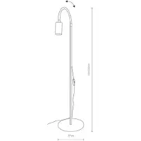 Lyora Lampe de lecture flexible Eye Flex blanc