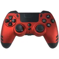 Steelplay Manette MetalTech Sans fil Rouge pour ,PC, Sony PlayStation 3, Sony PlayStation 4