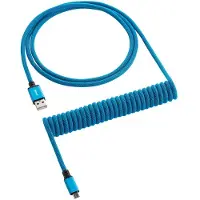 Cablemod Classic Coiled Keyboard Cable Spectrum Blue Micro-USB vers USB Type A