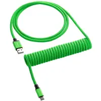 Cablemod Classic Coiled Keyboard Cable USB-C vers USB type A, Câble spiralé pour claviers de jeu, Viper Green