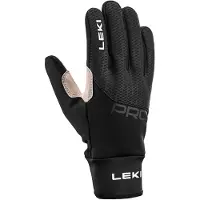 LEKI - Gants de ski de fond en PrimaLoft®, respirants et coupe-vent - Prc Premium Thermo Plus Black Sand en Cuir - Taille 6.5 - Noir