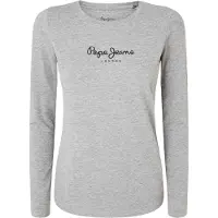 Pepe Jeans T-shirt 'NEW VIRGINIA' gris chiné / noir