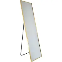 Fragix Miroir sur pied York - Noir - Cadre métallique - 150 x 40
