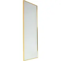 Fragix Miroir sur pied York - Noir - Cadre métallique - 120 x 40