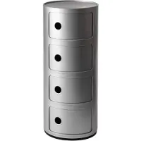 Kartell Componibili Classic Unité de Rangement Modulaire. Silver | 4 doors