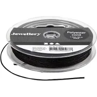 Creativ Company Polyester Koord Zwart, 50m
