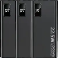 Sign Batterie externe ultra-puissante 20 000 mAh, 22,5 W - Noir
