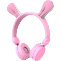KIDYWOLF Casque avec câble & oreilles de lapin amovibles