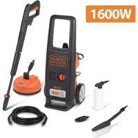 Black & Decker Nettoyeur haute pression BXPW1600PE - 1600 Watts - 125 Bar - 420 l/h - Mobile