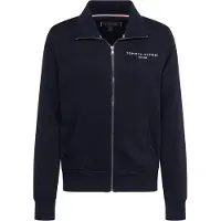 Tommy Hilfiger Logo Stand Collar Full Zip Sweatshirt Noir S Homme