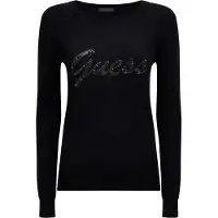 GUESS Pull LILIANE RN LS femmes - Noir - EU XS