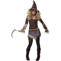 California Costumes 01439S Costume effrayant épouvantail taille adulte, marron, S