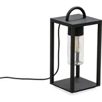 Konstsmide Lampe d'extérieur Bologna 45 cm noir avec verre transparent