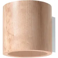 Sollux Applique ORBIS bois naturel 1xG9 8W bois 10x12x10cm