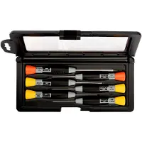 Bahco Set Of 6 Precision Screwdrivers For Slotted And Phillips Screws 1.5-3-mm-ph0ph1 Clair