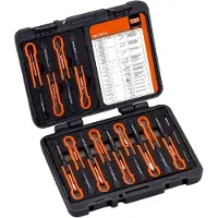 Bahco Kit universel d'outils pour terminaux 16 unités Orange Orange One Size