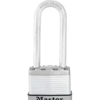 Master Lock Cadenas à clé - - M1EURDLJ - Anse haute - Acier laminé - Résistance anti-crochetage